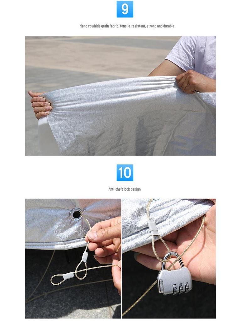 Thickened Anti-Hail Car Cover for Great Wall Tengyi C30 and C20R - Sunscreen Protection