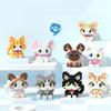 Animal Micro Building Blocks Sets Ocelot Ragdoll Cat Dog 3D Model Husky Collie Mini Figure Brick Toys Schnauzer For Kids Gift