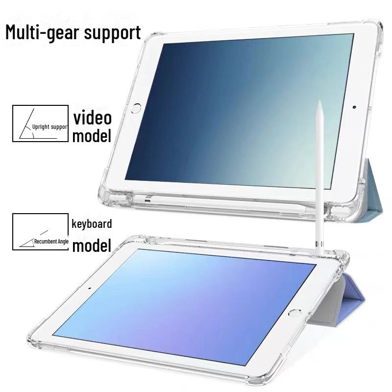 "Кожаный защитный чехол со слотом для ручки для iPad 10.2 & Air 4/5, Мягкий чехол"