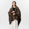 Niche Forest Department Women's Autumn and Winter Shawl To Keep Warm Plus Animal Pattern Jacquard Cape Travel Photo To Keep Warm Outside