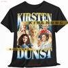 Kirsten Dunst T Shirt Vintage Retro 90s Saf Vintage Designer Clothes Top For Everyday Wear Slightly Stretched Stylish