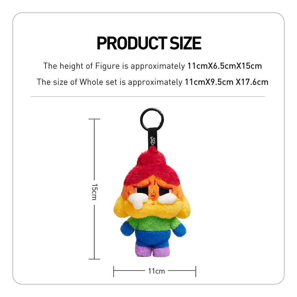 CRYBABY CHEER Плюшевая игрушка Pop Mart Blind Box Пластик Премиум ПВХ Мягкая Оригинальный Подарок на День Рождения [POP MART] ВВЕРХ, МАЛЫШ! Подвеска, Гашапон, Фигурка, Модель, Игрушка,