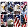 Черный чехол из ТПУ для iPhone 5 5s SE 2020 6 6s 7 8 plus x 10 чехол для iPhone XR XS 11 pro MAX чехол Eagles Flag of United States