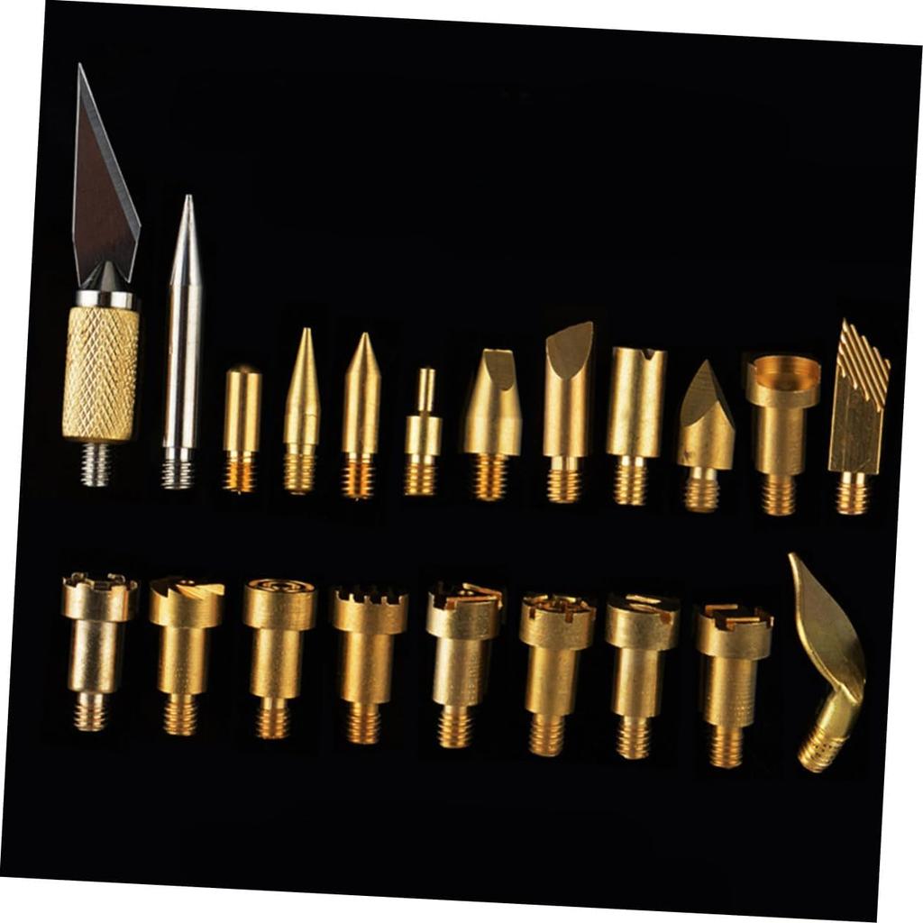 Набор инструментов для выжигания по дереву PLAFOPE 22 шт. Наконечники паяльника для специальной резьбы, декоративных узоров
