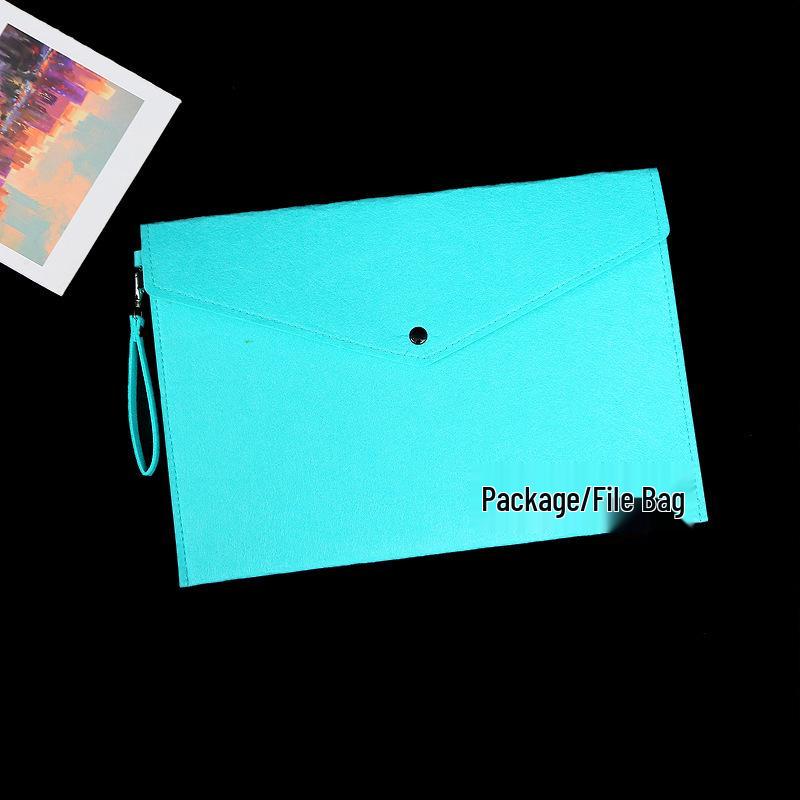 A4 Felt Document Bag for Students – Large Capacity Folder with Express Delivery for Test Paper Organization