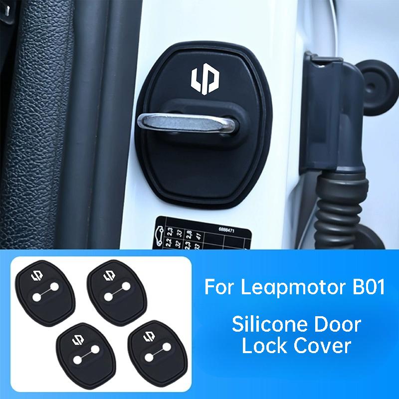 Для Leapmotor B10 B01 C10 C01 C11 C16 T03 Автомобильные Силиконовые Накладки на Замок Двери Противовибрационные Буферные Подушки Защитные Аксессуары