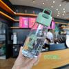Plastic Fashion Sport Water Bottle 500ml Style Heat Resistant Leakproof Color Lovers Travel Water Bottles PC Material
