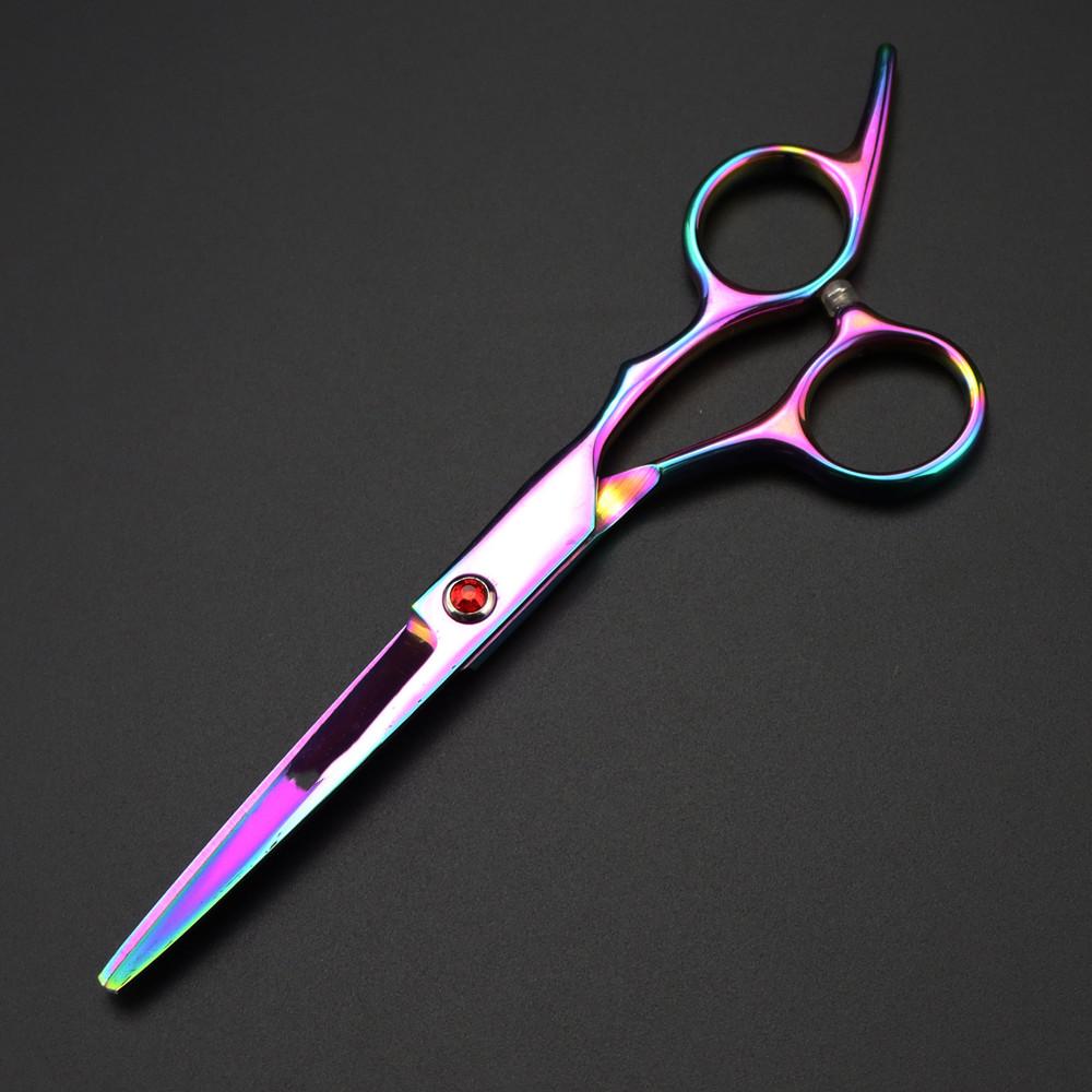 Профессиональные 6-дюймовые ножницы Red Gem для стрижки волос, филировочные парикмахерские инструменты, ножницы для стрижки, парикмахерские ножницы