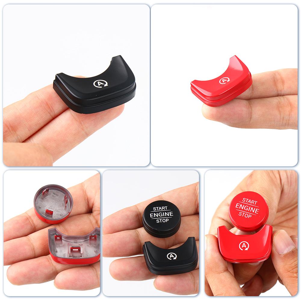 ABS Car Engine Start Stop Push Switch Button Cover For Mercedes Benz A B CLA Class Jetta W177 W247 W118 W907 W910 After 2019