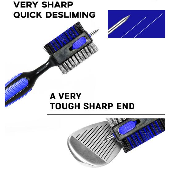 Щетка для гольф-клубов Инструмент для чистки гольф-клубов с магнитным выдвижным карабином Гольф