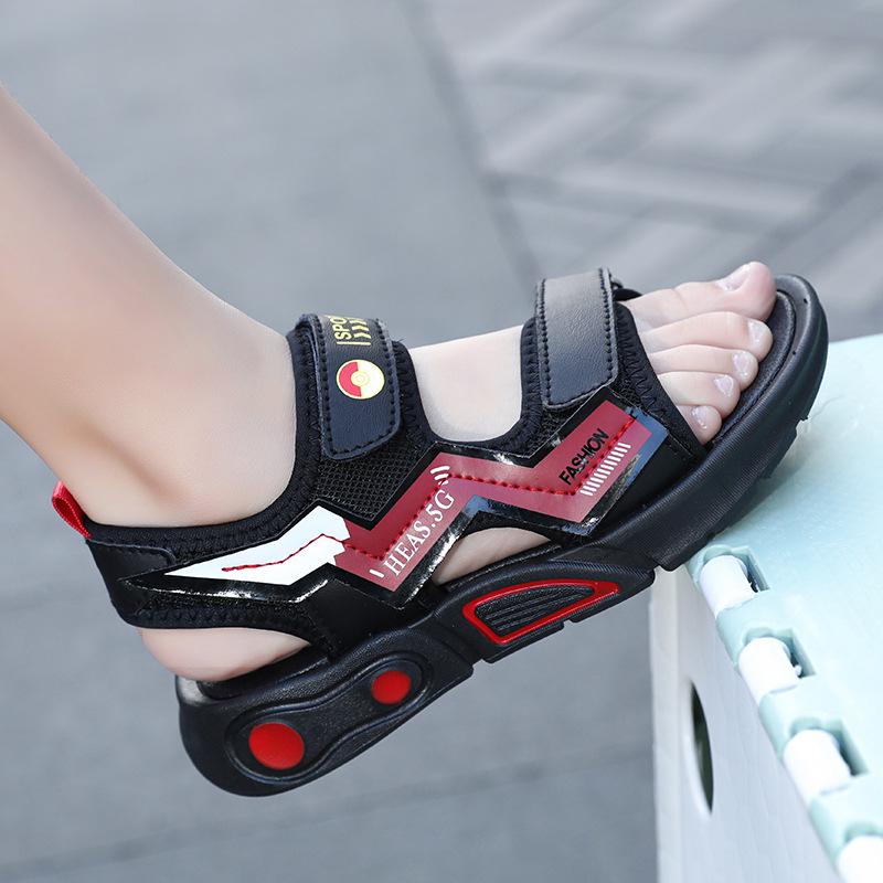 Summer 2025 Boys' Non-slip Sports Sandals: Soft Sole, Lightweight Beach Flip-flops for Kids