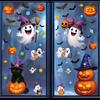 Новые наклейки на окна с тыквами на Хэллоуин, мультяшные наклейки с конфетами, тыквенным фонарем, черным котом и привидениями, Фестиваль привидений, Счастливого Хэллоуина!