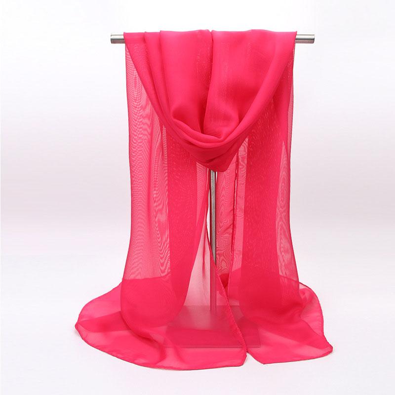 Silk Scarf For Women In Summer Fashionable Shawl Thin And Versatile Spring And Autumn Sand Scarf Long Chiffon Small Strip Scarf