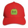 Brat Green Charli XCX Album Cap Fashion Casual Baseball Caps Adjustable Hat Hip Hop Summer Unisex Baseball Hats