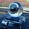 Car Crystal Perfume Seat Crystal Ball with Clock Car Perfume Seat Car Creative Gift Ornaments Interior Accessories