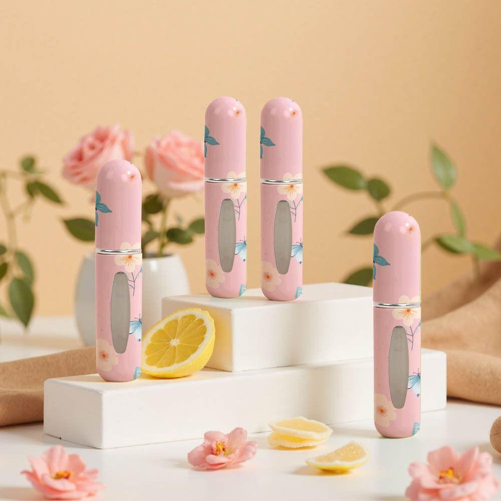 Спрей-бутылка с принтом бабочки, вращающаяся, многоразовые пустые косметические контейнеры, дорожная