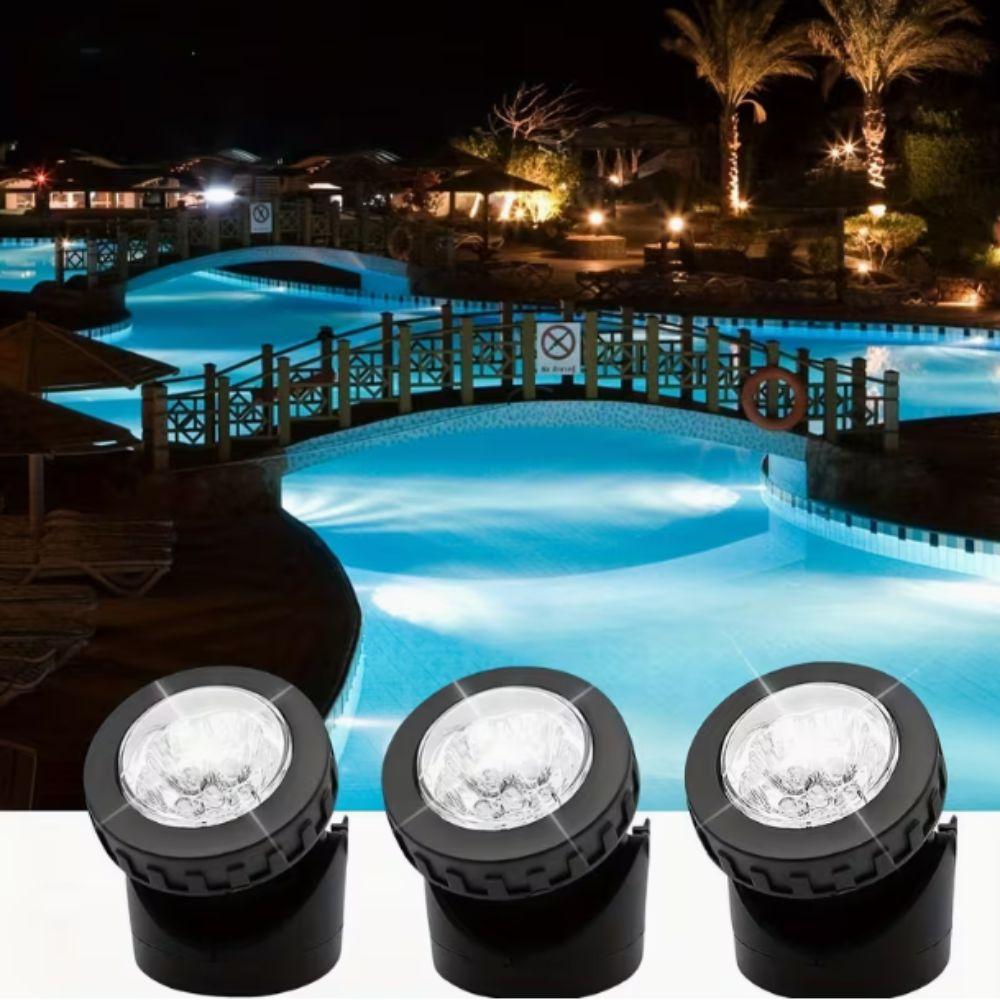 Dual Waterproof Solar Pond Spotlights Auto On/Off Solar Spot Light Solar Lights  Lawn Lighting