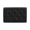 Chanel 23B Gold Buckle Quilted Caviar Leather Card Holder Women accessories Black AP3523-B13703-94305