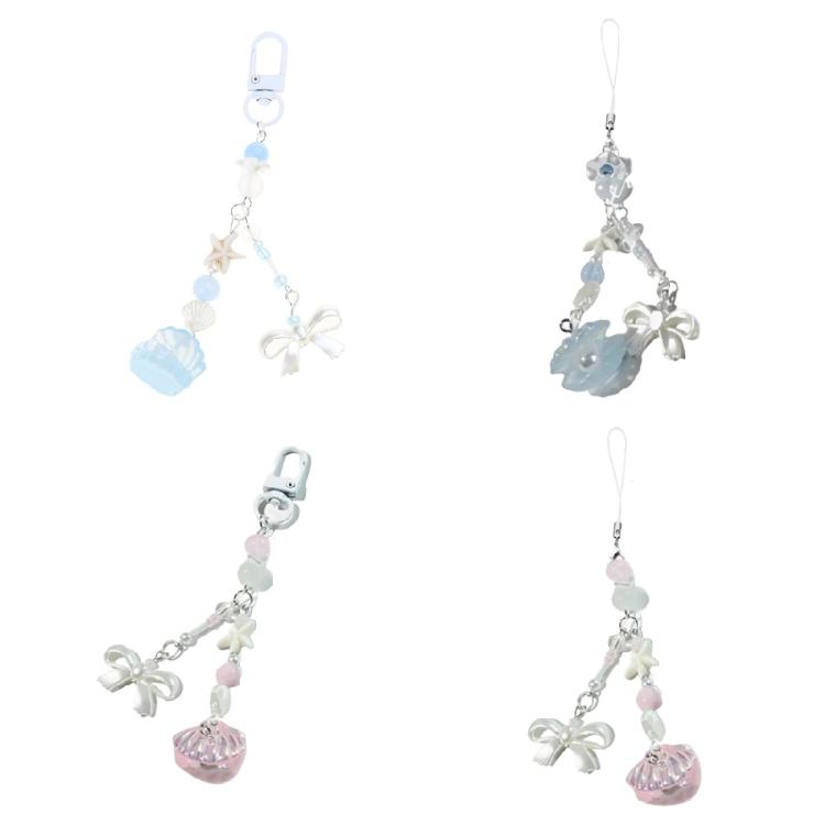Модный брелок-подвеска Ракушка Бантик Бусина Милое украшение Подвеска Костяной шарм