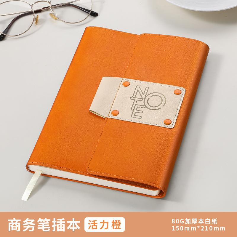 Enterprise Activity A6 Notebook Gift Box Set Creative Pen Buckle Notepad Full Custom Logo Business Office Faux Leather Cover