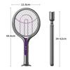 Multifunctional Rechargeable Fly Swatter and Mosquito Zapper Mosquito Racket Retractable Foldable Electric Mosquito Swatter