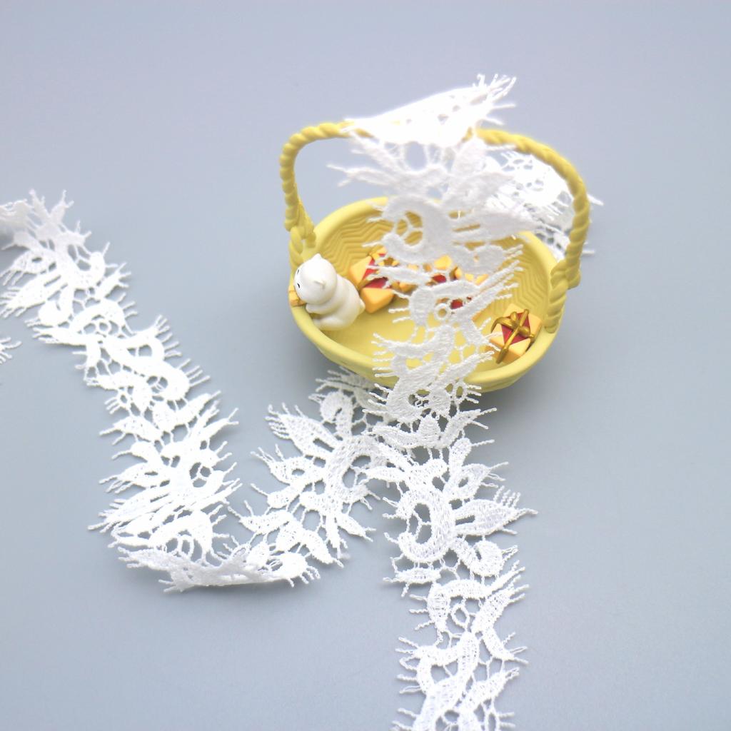 Водорастворимая Тонкая Линия Молочный Шелк Штрих-код Кружево Мода Маленький Ароматный Ветер Женские Кружевные Аксессуары Кружево