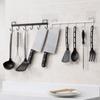 Hook Rack Rail Wall Hangers Mounted Coat Hat Hanger Entryway Kitchen Utensil Towel Jacket Hanging Stand For Kitchen Bathroom