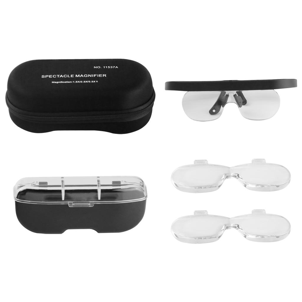 1.5/2.5/3.5X Magnifying Glasses Magnifying Headset Head Mounted Jewelry Loupe Magnifier with