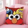 SSesame Street Cushion Cover Pillow Case Soft Friendly Fabric  Concealed Zipper