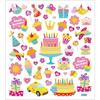 Stickers - Creotime - Birthday - 49 Pieces - Multicolor - 16.5 X 15 Cm