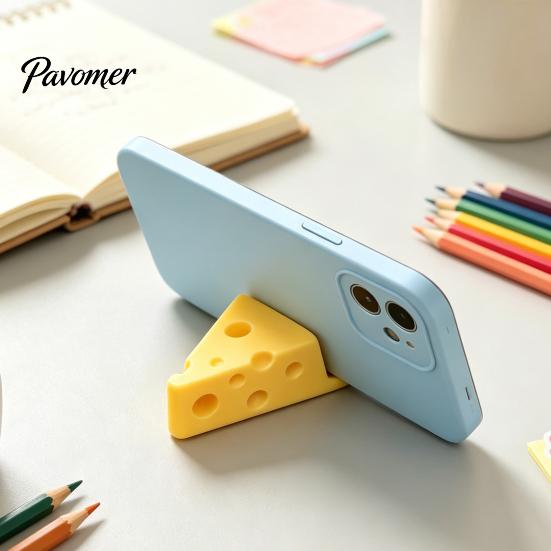 Маленький аксессуар для телефона 3D-печатный держатель для сыра, милый мини-держатель с портативной подставкой, кольцо-брелок, легкий настольный держатель для планшета, держатель для комнаты в общежитии