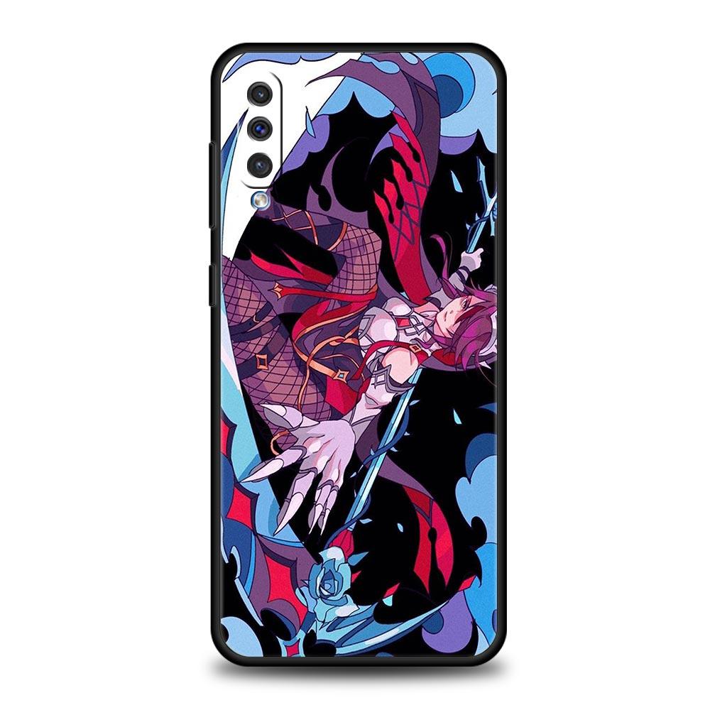 Cute Genshin impact for Samsung Galaxy A52s Phone Case 5G A12 A70 A50 A40 A20s A30 A10s A20e A10 A22 A72 A32 4G A02s Soft Cover