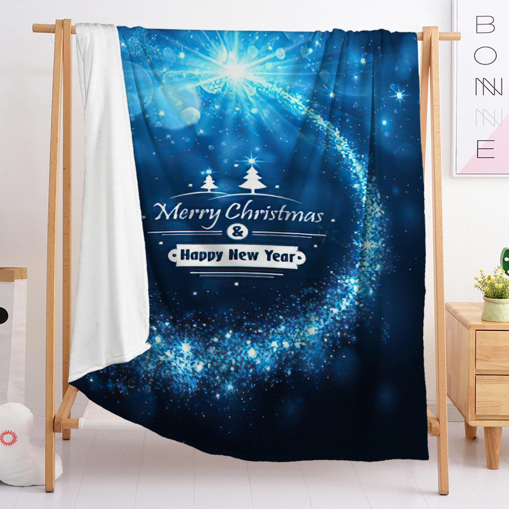 Фланелевый плед Красный Рождественский Плед для спальни Европейский и американский размер Плед Цифровая печать