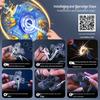 Hot-Selling Luminous Flint Pull-String Gyroscope Toy - Cool Spark Flying Wheel Cartoon Decompression Toy