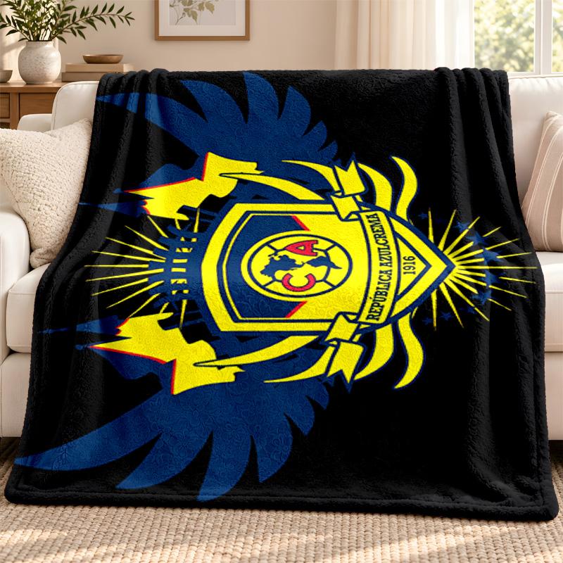 Club America blanket Flannel Blanket Soft Cozy Plush Throw for Sofa Bed Lightweight Home Decoration Outdoor camping