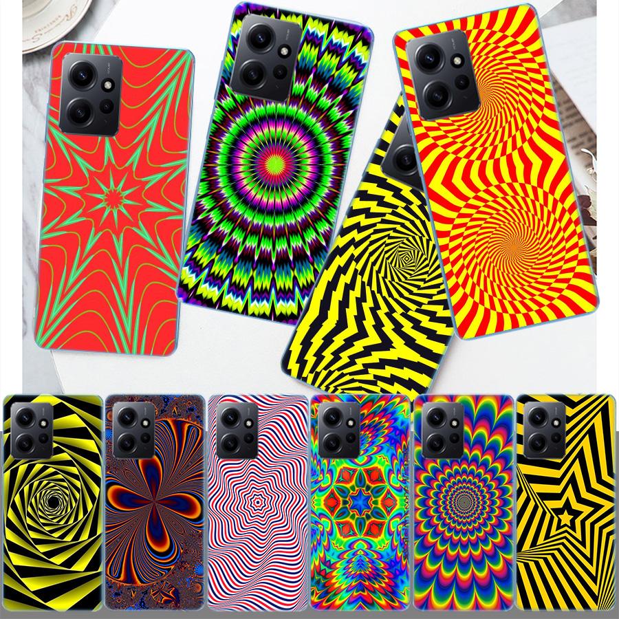 Chaotic Hypnosis Phone Case For Redmi 12 13C 12C 15C 9 10 10C Note 13 Pro Plus 14 15 Pro 9T 9C 9A TPU Soft Cover Clear Cell Case