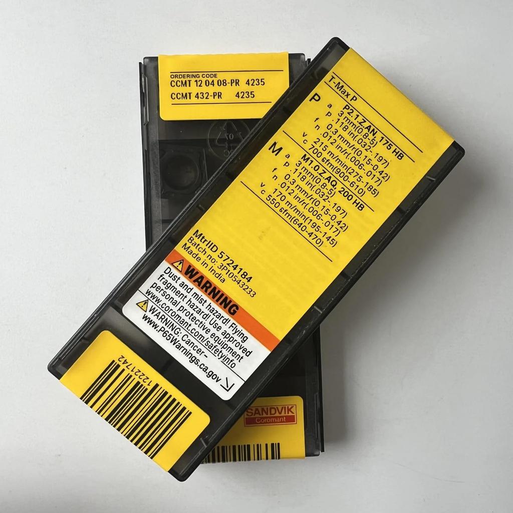 Original Sandvik / CCMT120408-PR 4235 /CNC Lathe Carbide Blade Tool 10 Pcs