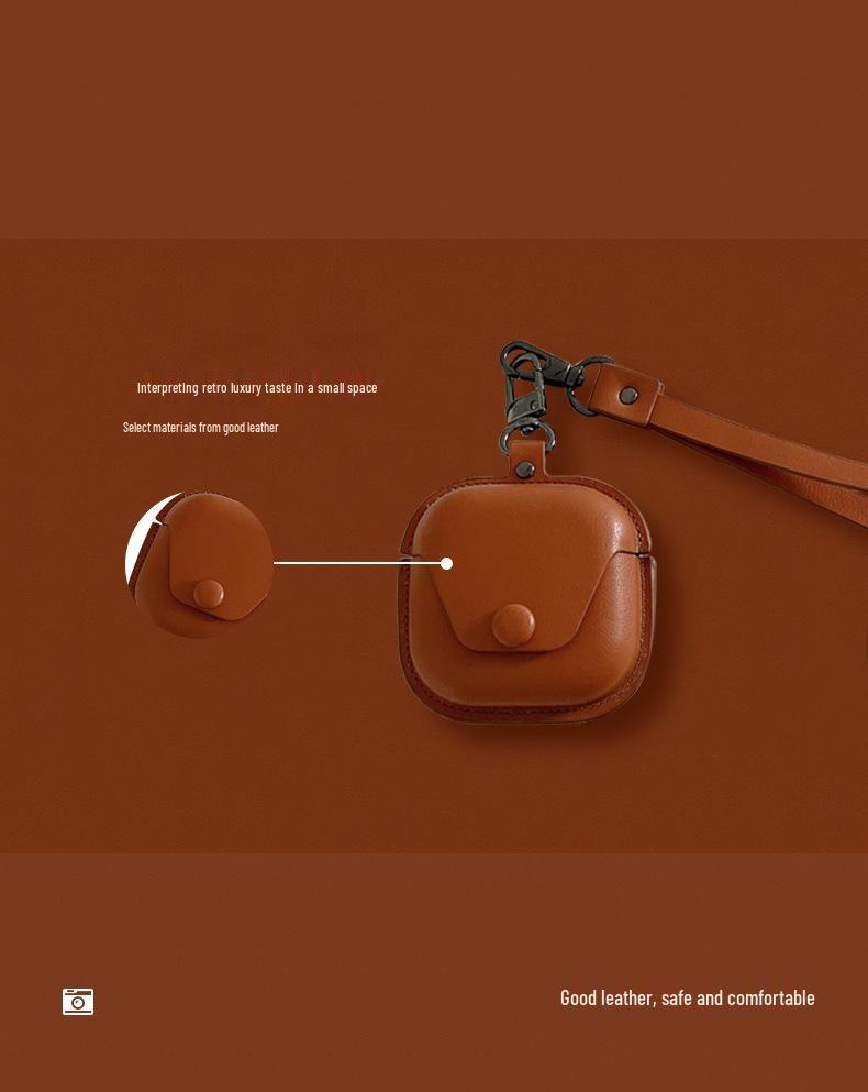 Compatible Leather Protective Case for Xiaomi Buds 6 Wireless Earphones
