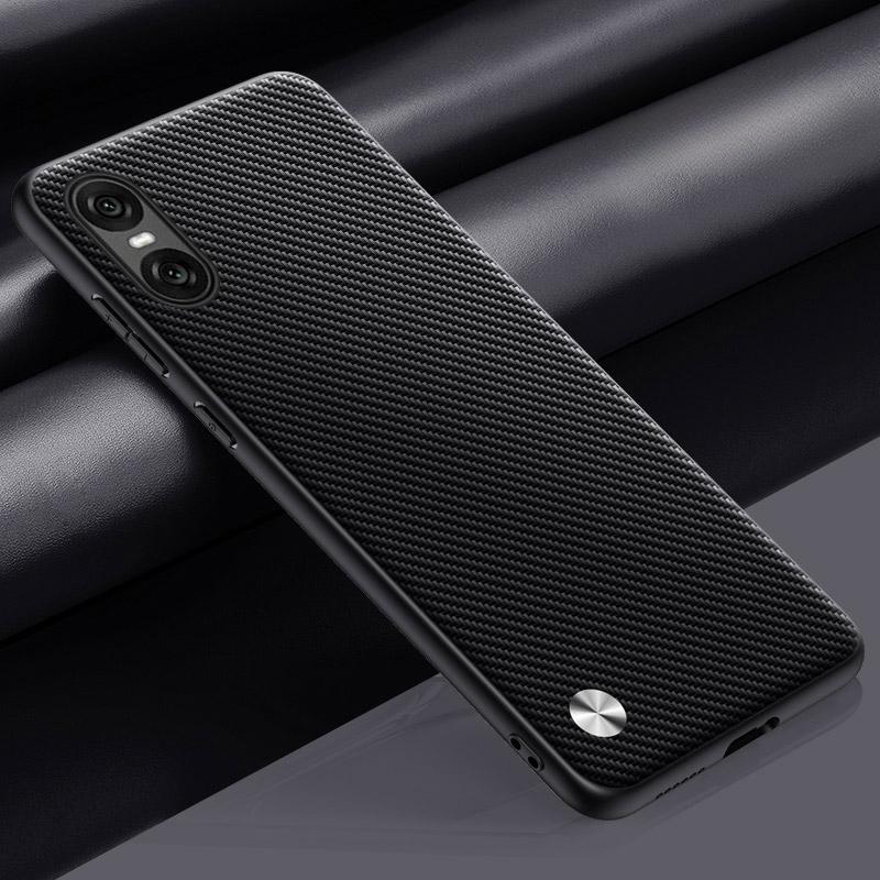 Plain PU Leather Case for Sony Xperia 10VI 1VI Matte Back Cover Silicone Shockproof Soft Edge Protection Phone Cases for Xperia 10 1 VI 5V 10v 1v