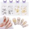 Nail Art Jewelry Mixed Metal Bow Nail Art Jewelry Gold And Silver Nail Decoration Alloy Three-Dimensional Diy Jewelry