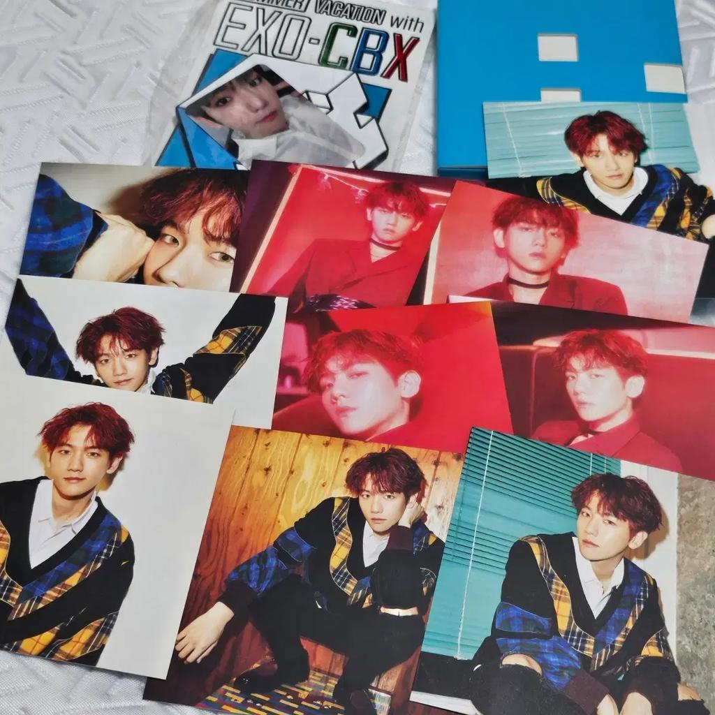 EXO Baekhyun CBX Hey Mama Postcard, Fan Meeting Coaster Set