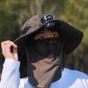 Solar Fan Hat with Face Guard Neck Flap UPF 50+ UV Protection Hat