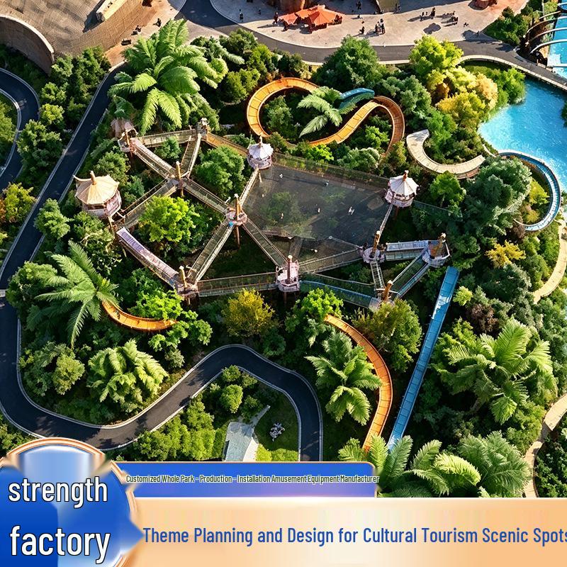 Eco-Friendly Amusement Park Stainless Steel Slide for Cultural Tourism and Parent-Child Adventures