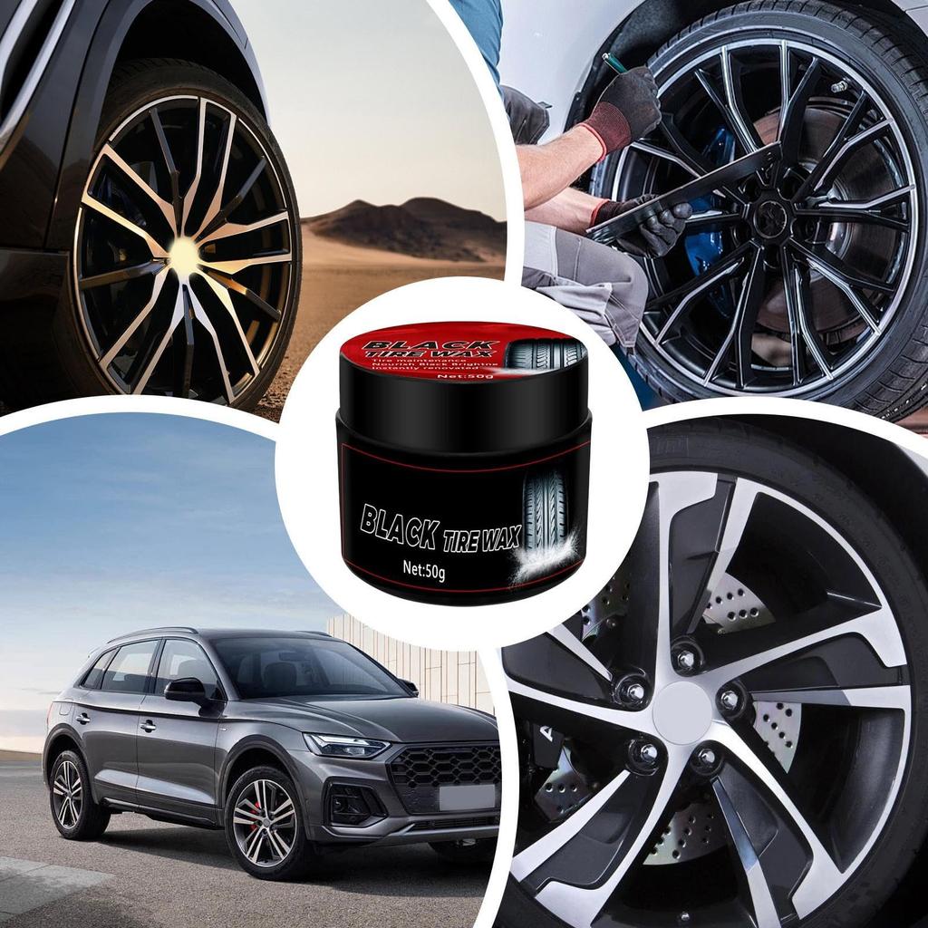 Car Tire - Tire Paste, High Gloss Black Tire Paste Type for Motorcycles, Cars, Trucks, RVs