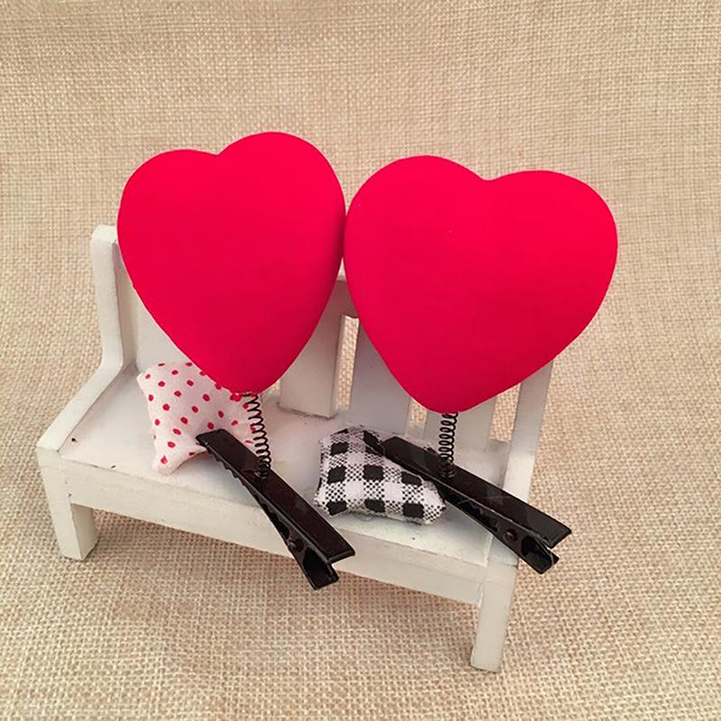 Милая заколка для волос в виде утки, сердца, мельницы, звезды, цыпленка, собаки, кролика, картонная коробка, милая заколка