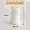Plastic Vase Spiral Nordic Minimalist Imitation Glazed Porcelain Creative Flower Arrangement Decoration Dry Wet Flower Vase New