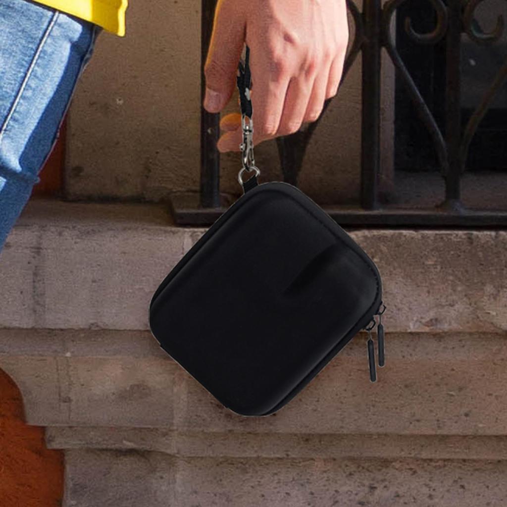 HIYQIN Чехол для Polaroid Go, Специальная сумка для хранения Polaroid Go, Жесткий чехол из EVA с ремешком на запястье, Большая вместимость, Ударопрочный, Устойчивый к царапинам