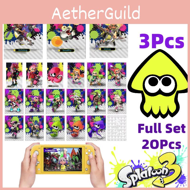 Набор карточек Amiibo Jet Warrior для Splatoon3 для Nintendo Switch Ограниченное издание Включены карточки одежды