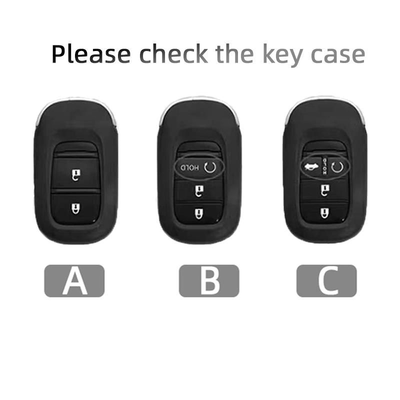Кожаный чехол-брелок для автомобильного ключа для Honda Civic Accord HR-V CR-V CRV 2022 2023 3 4 кнопки Автомобильный корпус Держатель брелока Автоаксессуары