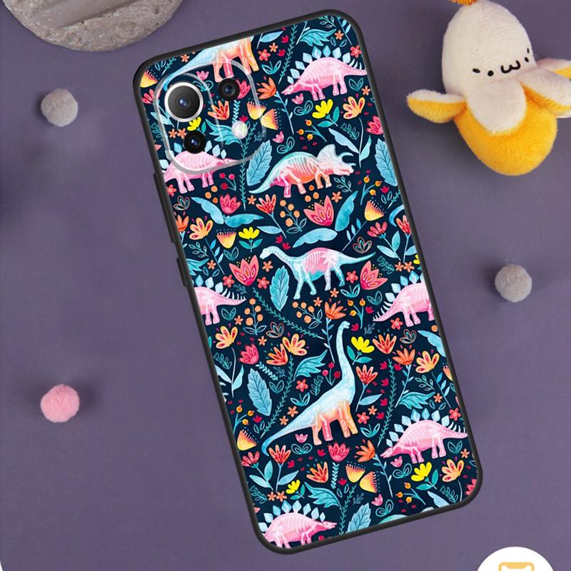 Милый Чехол с Динозавром Для Xiaomi 14 15 Ultra 13T 14T 15T 17 Pro Max POCO F5 F6 F7 X5 X6 X7 Pro F8 Ultra
